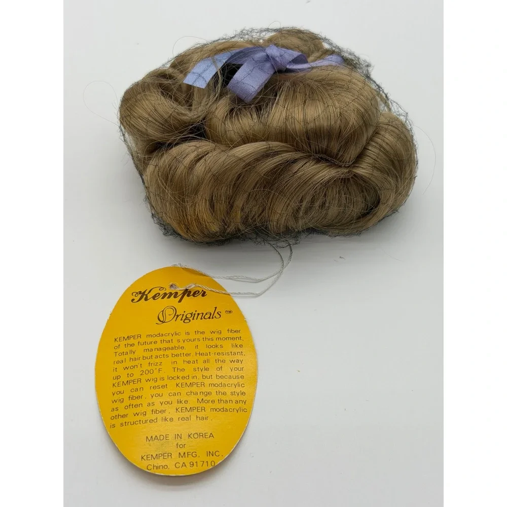 Kemper Originals Renee Doll Wig Blonde Size 10-11 Modacrylic Vintage Korea Boxed